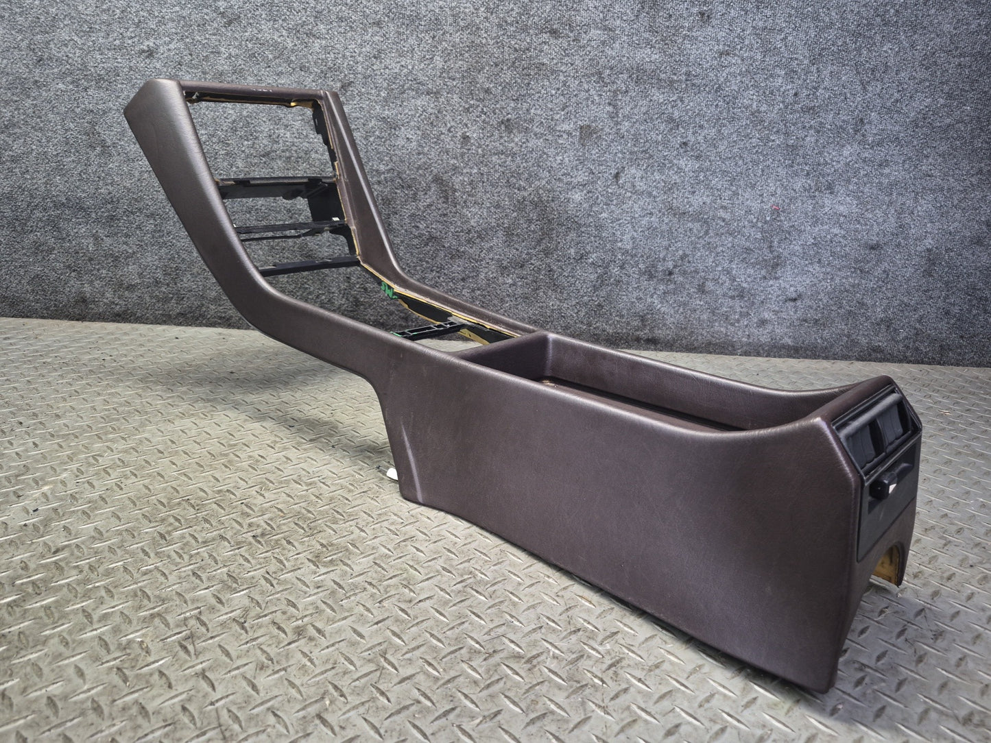 86-91 Mercedes W126 560SEL Center Console Trim Cover Panel Brasil Damaged