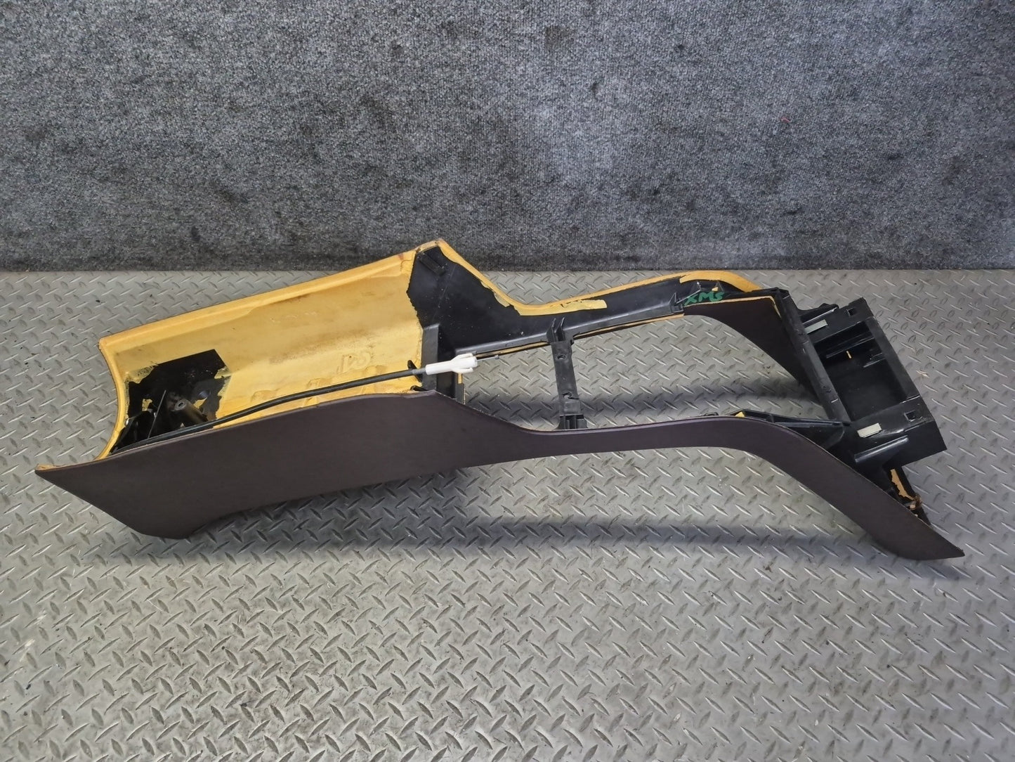 86-91 Mercedes W126 560SEL Center Console Trim Cover Panel Brasil Damaged