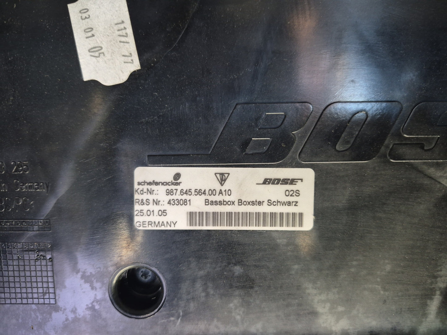 2005-2012 Porsche Boxster 987 Rear Bose Audio Speaker Subwoofer Bass Box
