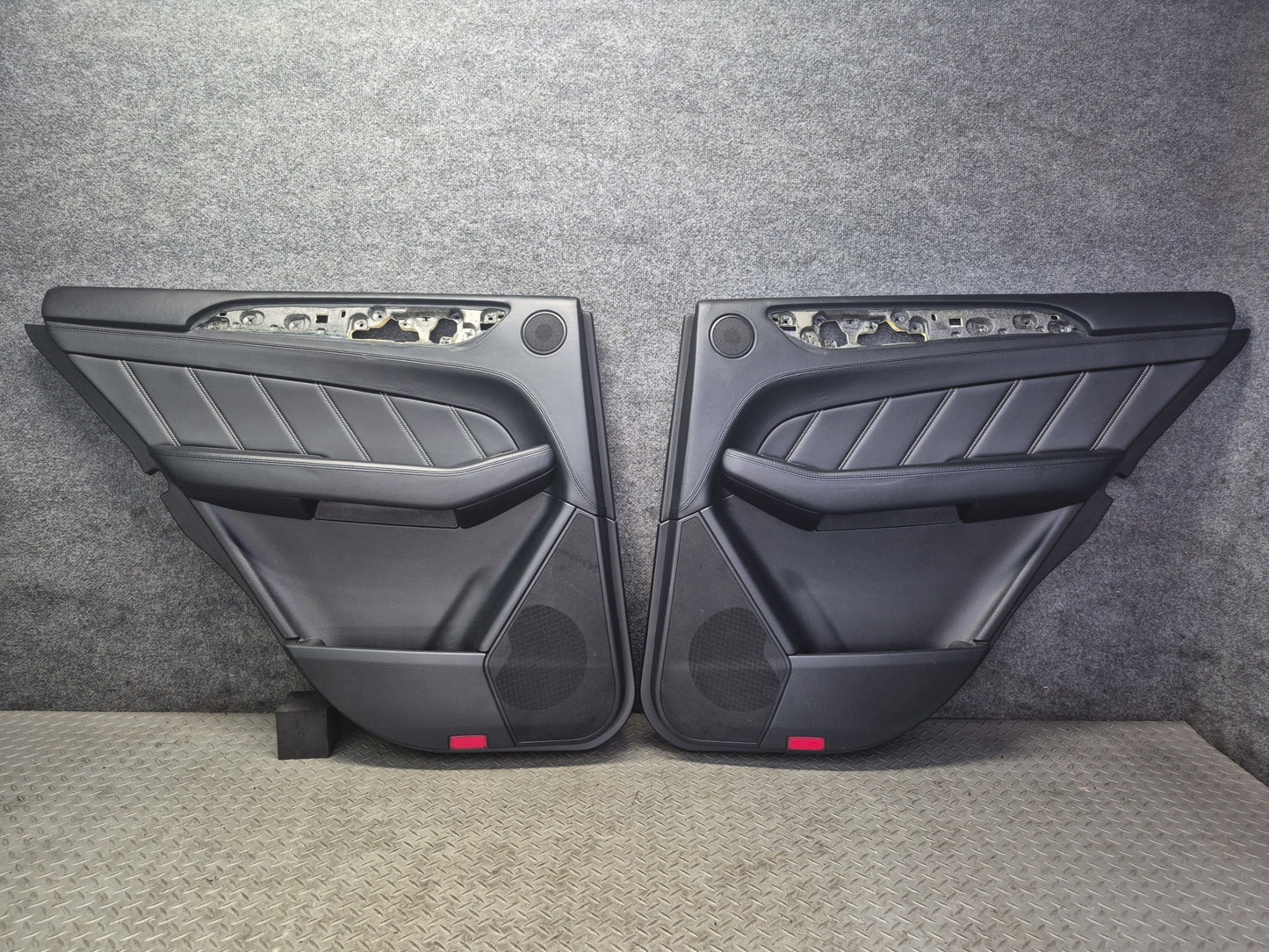 2012-2015 Mercedes W166 ML63 AMG Rear Door Interior Trim Panel Set of 2