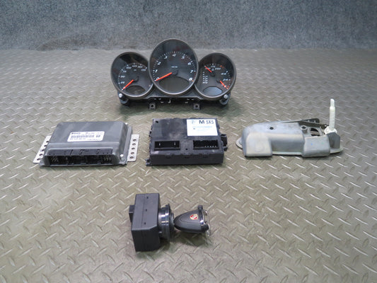 2005 Porsche Boxster 987 2.7L AT RWD Engine ECU ECM Speedo Ignition Lock KEY Set