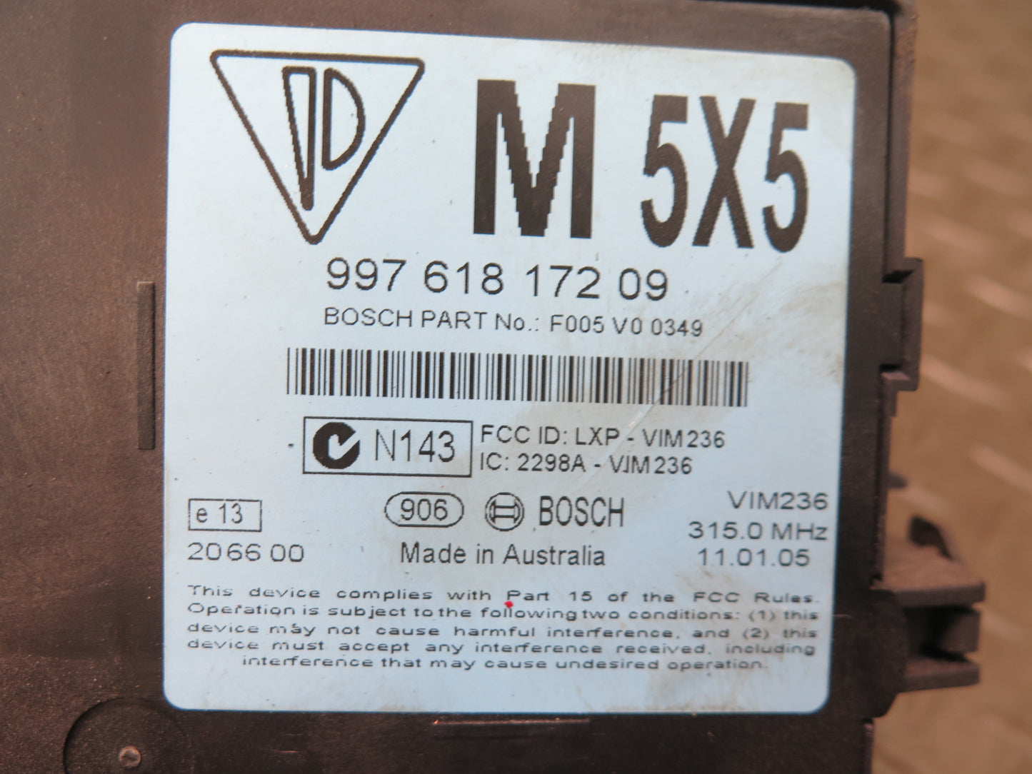 2005 Porsche Boxster 987 2.7L AT RWD Engine ECU ECM Speedo Ignition Lock KEY Set