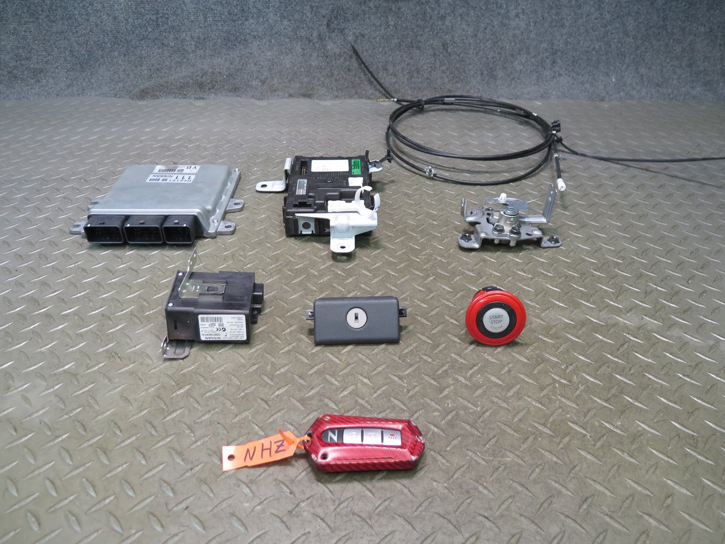 2013 Nissan Z34 370Z 3.7L VQ37 AT Convert Engine ECU ECM BCM Lock KEY Module Set