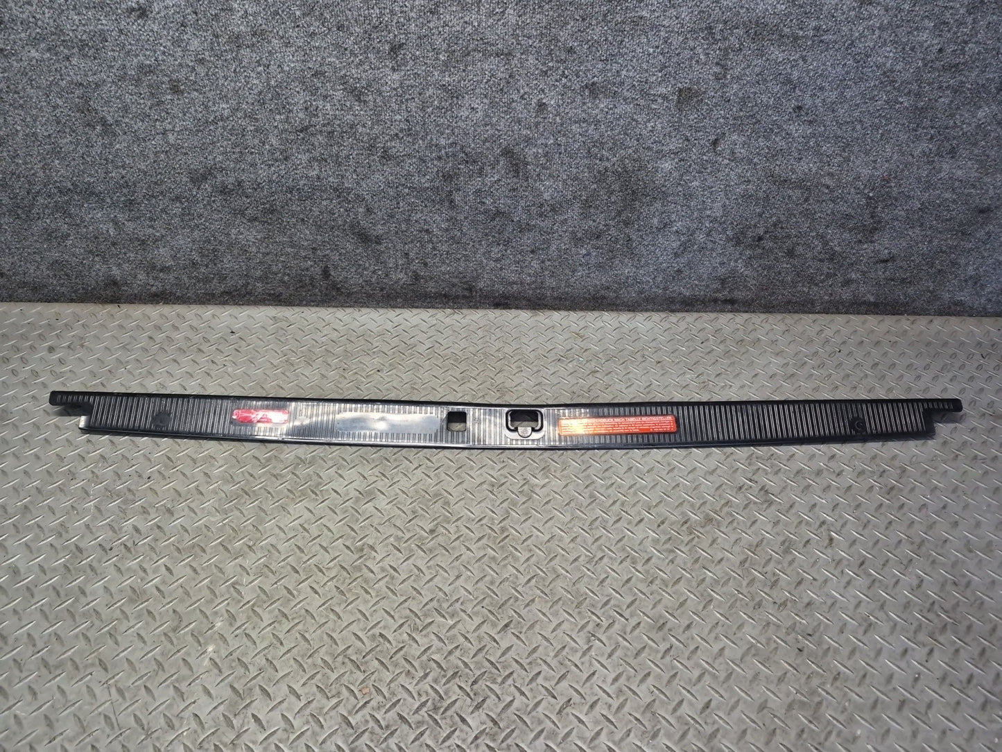 86-91 Mercedes W126 560SEL Rear Trunk Scuff Plate Trim Panel 1266981189 OEM