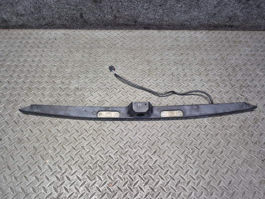 86-91 Mercedes W126 560SEL Rear Trunk Lid License Plate Light w Trim Panel OEM