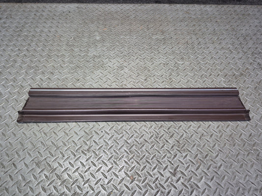 86-91 Mercedes W126 Set of 2 Rear Door Scuff Sill Plate Trim Panel Brown OEM