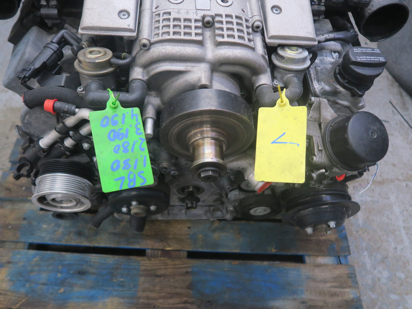 03-06 Mercedes R230 SL55 AMG 5.5L 113.992 RWD Complete Engine Motor OEM