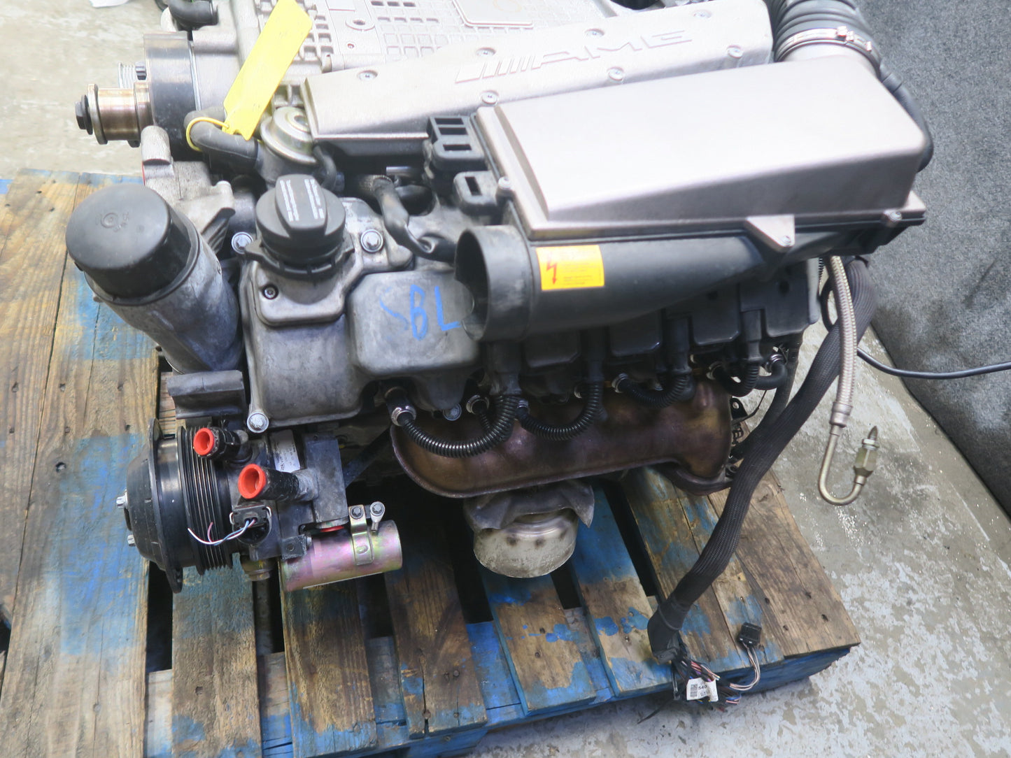03-06 Mercedes R230 SL55 AMG 5.5L 113.992 RWD Complete Engine Motor OEM