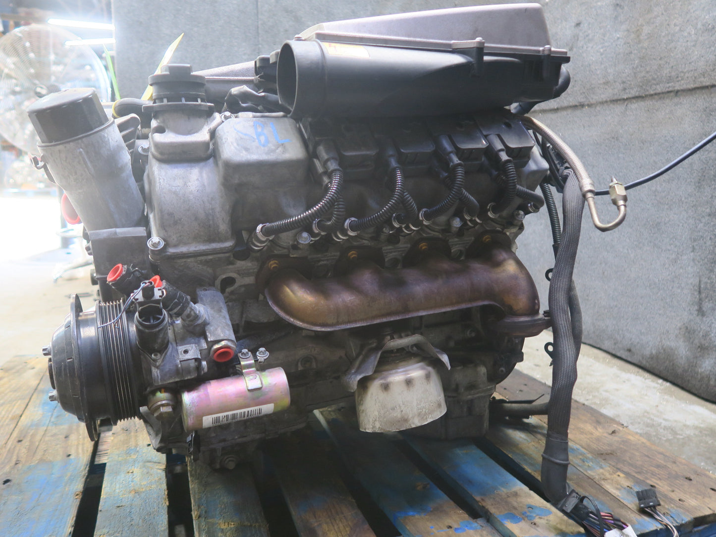 03-06 Mercedes R230 SL55 AMG 5.5L 113.992 RWD Complete Engine Motor OEM