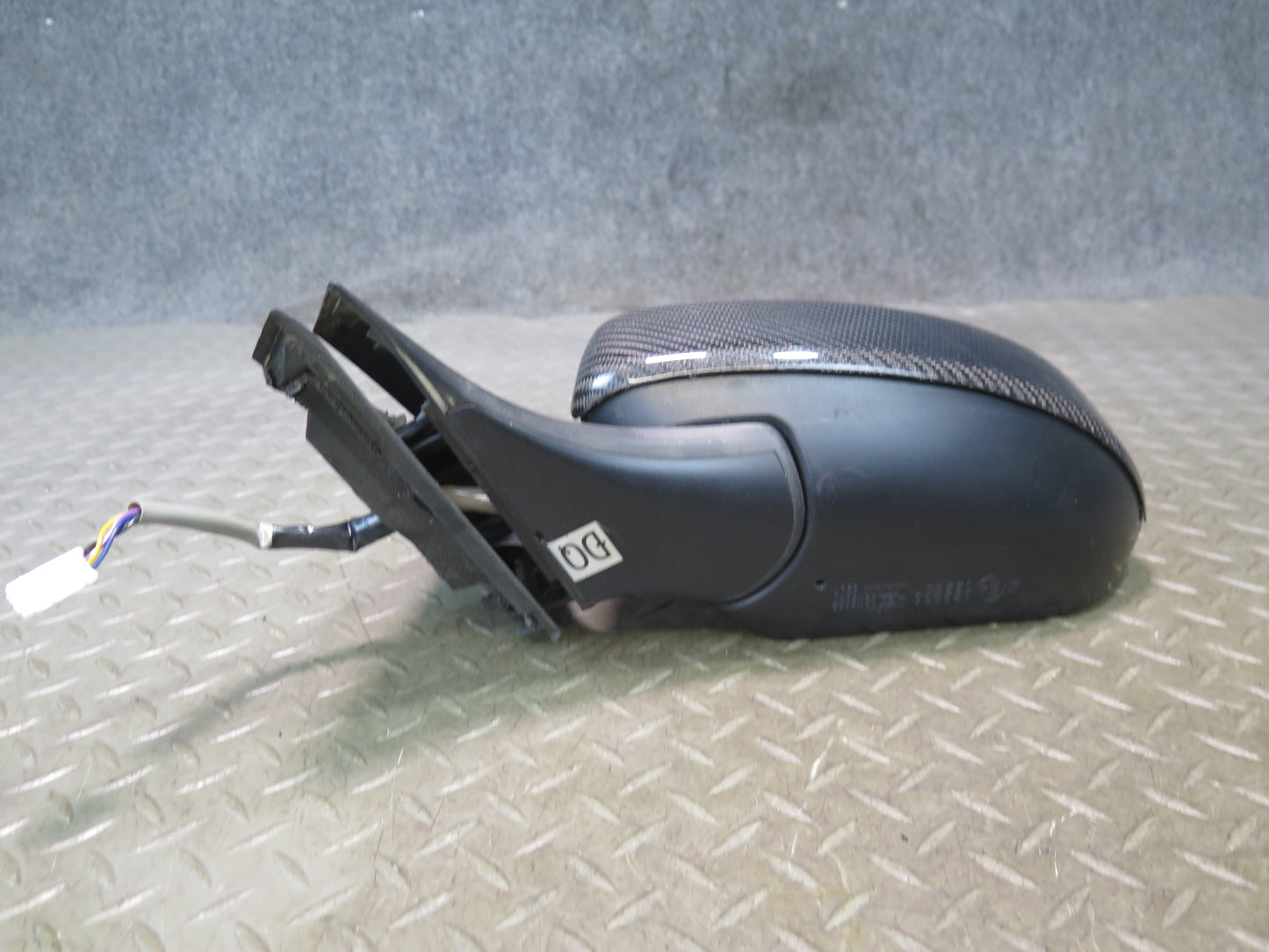 09-20 Nissan Z34 370Z Left Side View Exterior Power Heated Mirror Carbon OEM