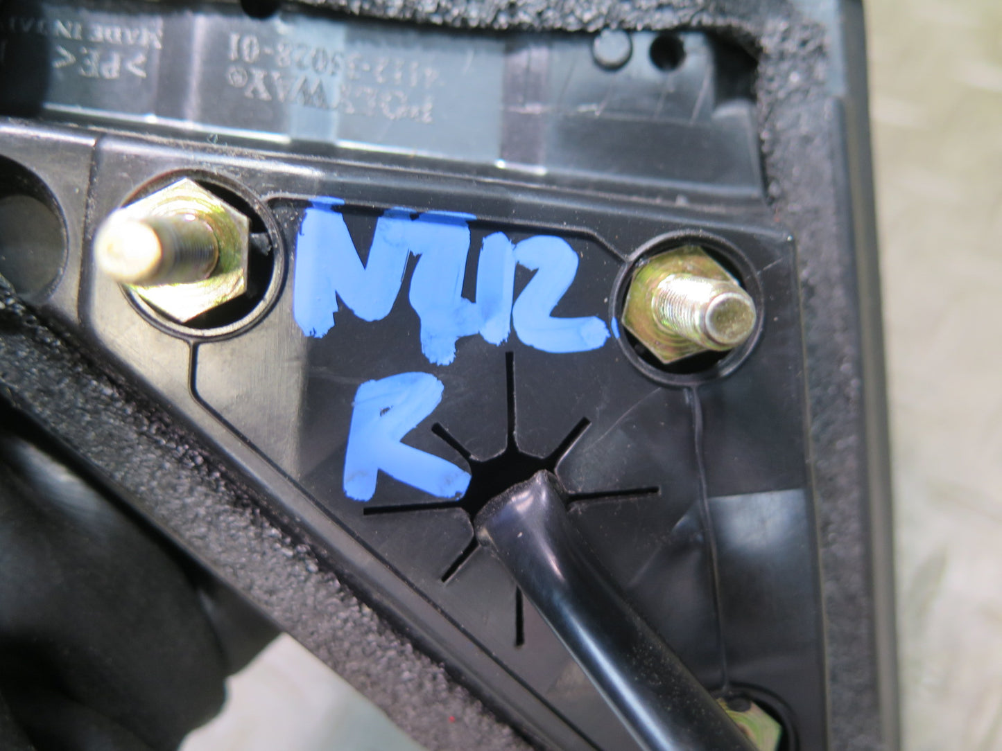 09-20 Nissan Z34 370Z Right Side View Exterior Power Heated Mirror Carbon OEM
