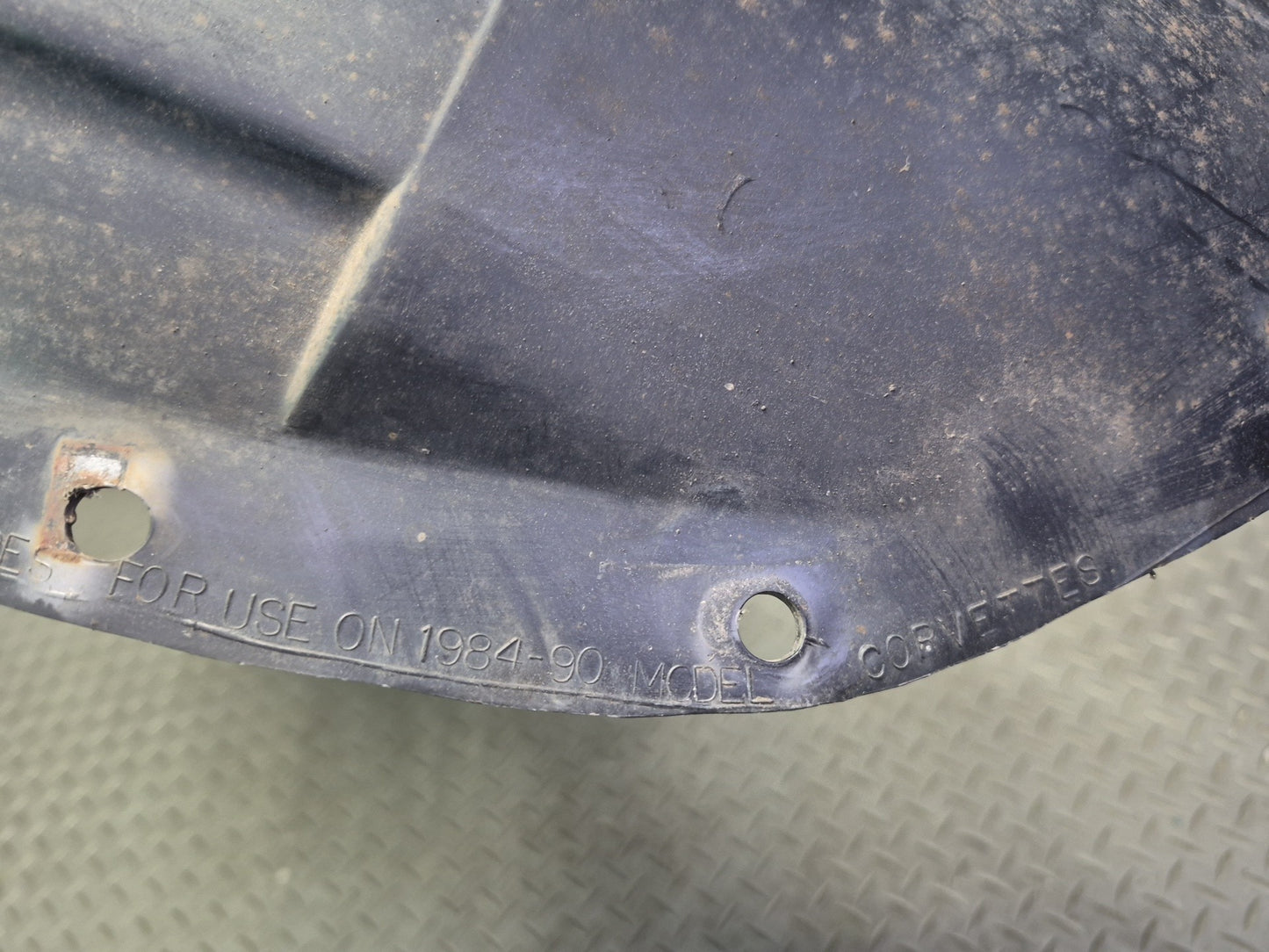 84-96 Chevrolet Corvette C4 Rear Left Fender Liner Splash Shield Guard OEM