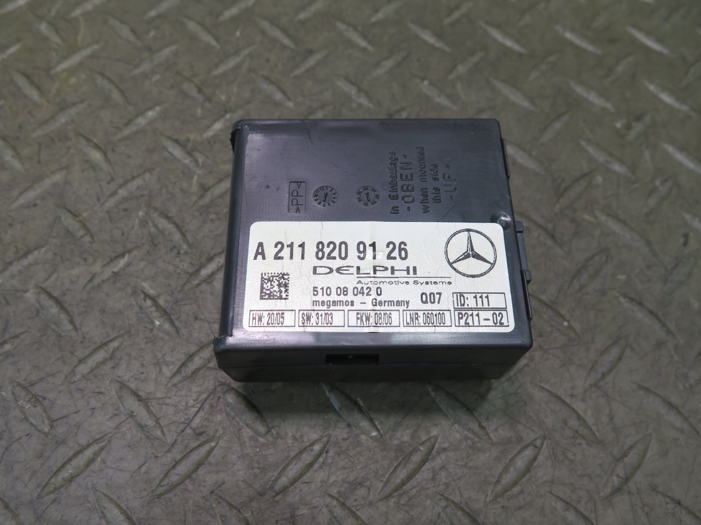 05-11 Mercedes R171 Slk-class Anti Theft Alarm Module 2118209126 OEM