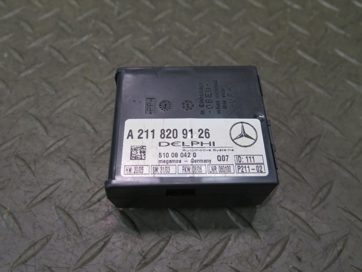 05-11 Mercedes R171 Slk-class Anti Theft Alarm Module 2118209126 OEM