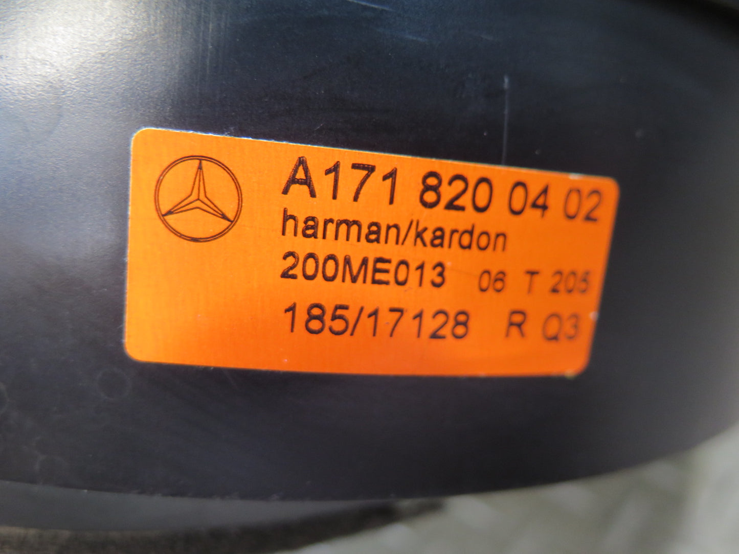 05-11 Mercedes R171 Slk-class Set of 2 Harman Kardon Door Speaker OEM