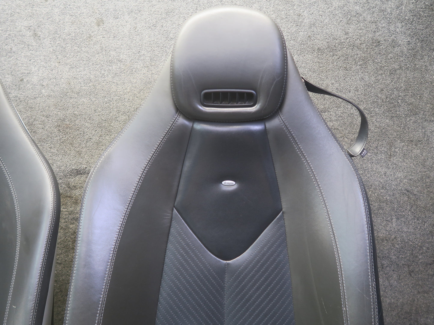 05-06 Mercedes R171 SLK Front Left Right Designo Leather Sport Heat Seat Set OEM