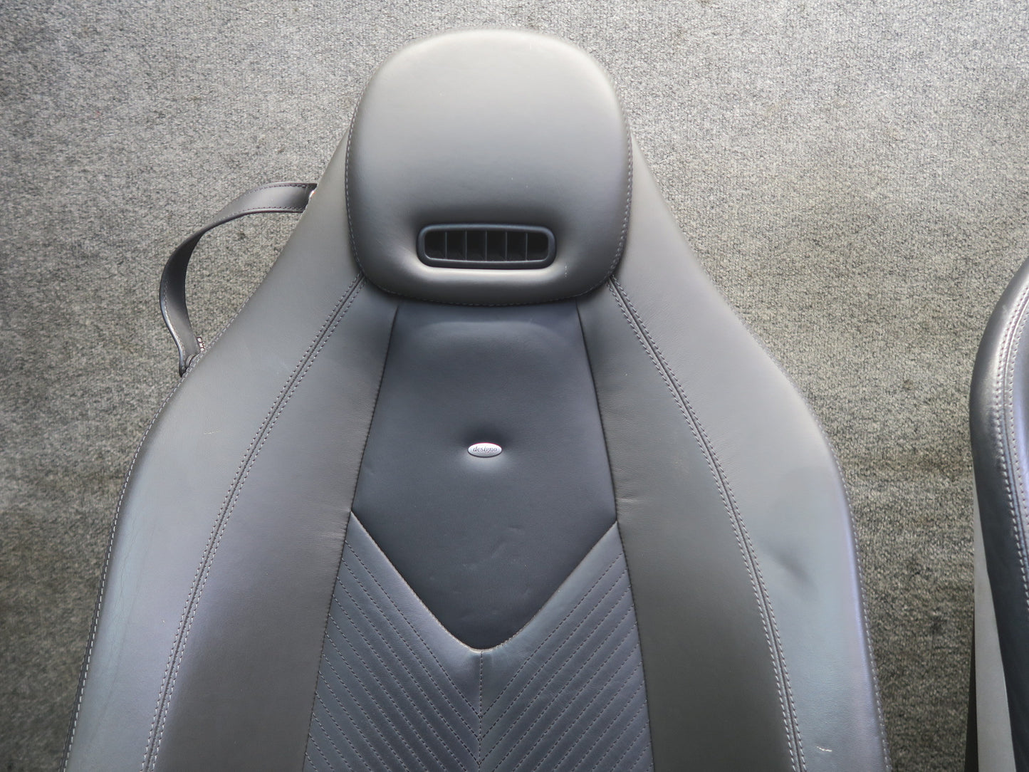 05-06 Mercedes R171 SLK Front Left Right Designo Leather Sport Heat Seat Set OEM