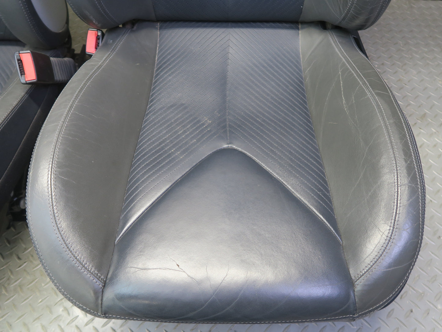 05-06 Mercedes R171 SLK Front Left Right Designo Leather Sport Heat Seat Set OEM