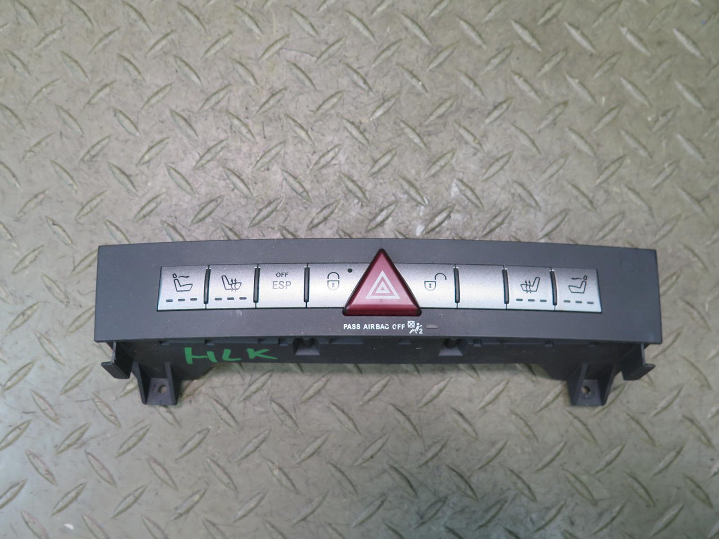 05-11 Mercedes R171 SLK Dash Hazard Light Door Lock Heated Seat Switch Panel OEM