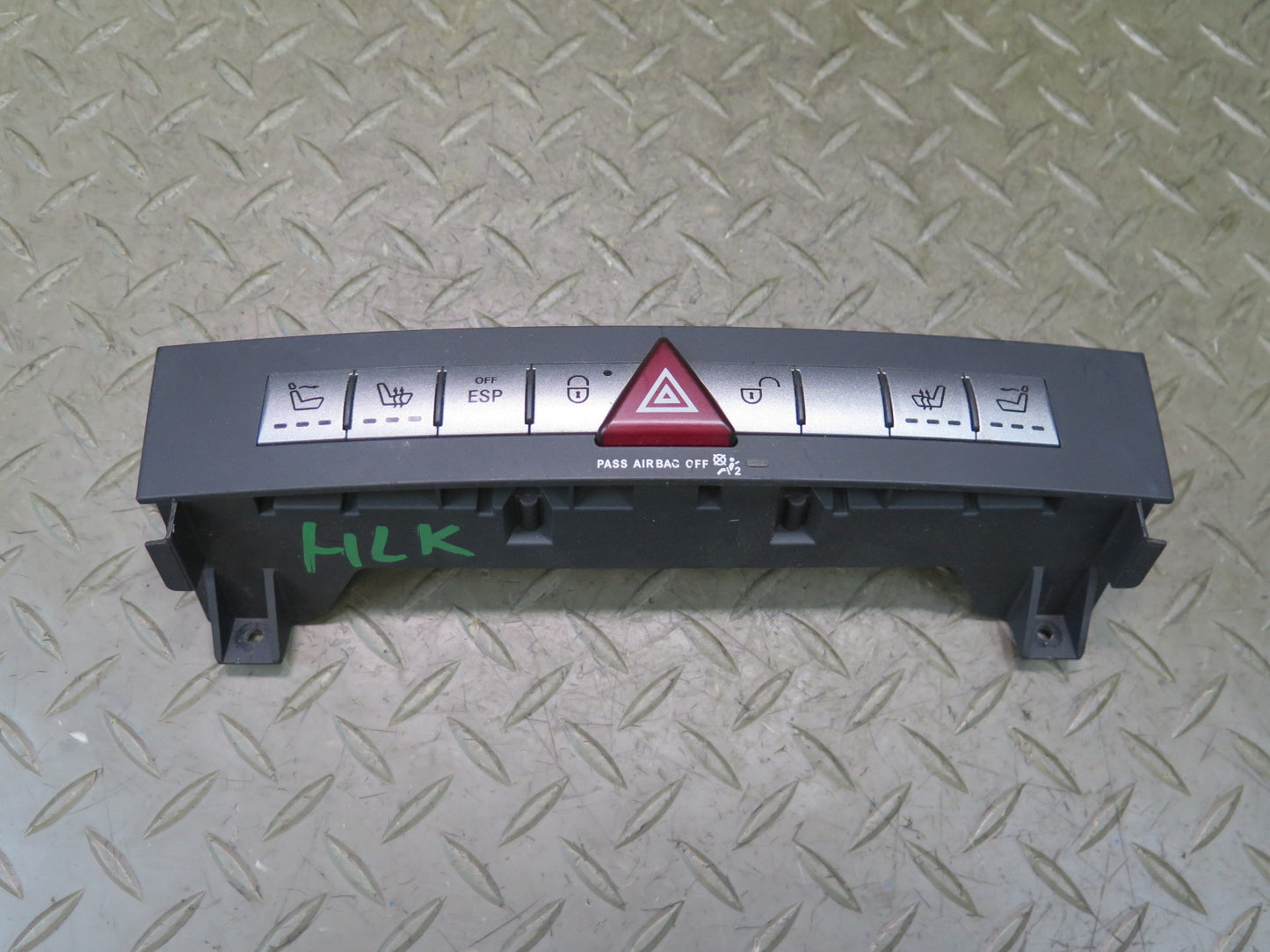 05-11 Mercedes R171 SLK Dash Hazard Light Door Lock Heated Seat Switch Panel OEM