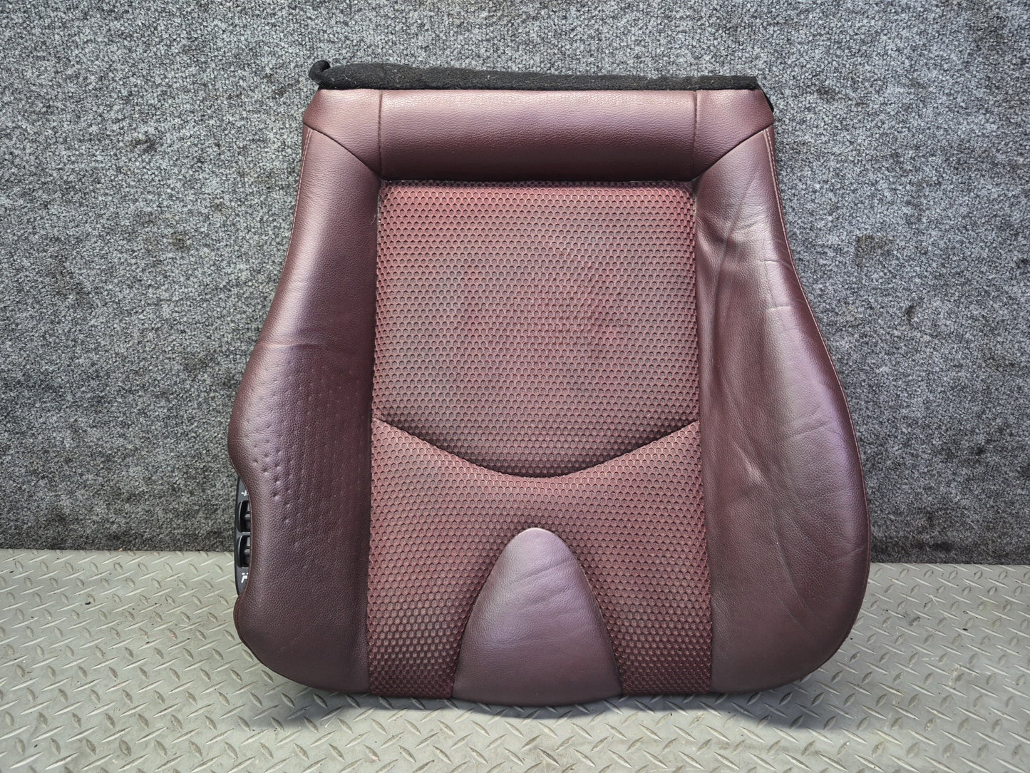 10-19 Nissan Z34 370Z Convert Front Left Seat Lower Leather Cushion Wine OEM
