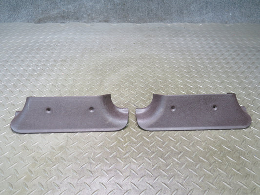 86-91 Mercedes W126 560SEL Set of 2 Center B Pillar Lower Trim Panel Brown OEM