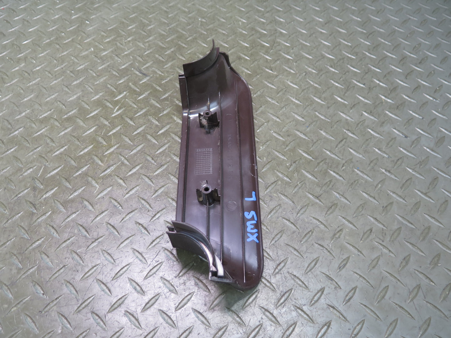 86-91 Mercedes W126 560SEL Set of 2 Center B Pillar Lower Trim Panel Brown OEM