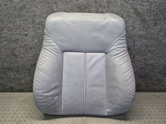 97-03 BMW E39 540i Front Right Seat Upper Leather Cushion Gray Damaged