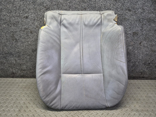 97-03 BMW E39 540i Front Left Heated Seat Lower Leather Cushion Gray Damaged