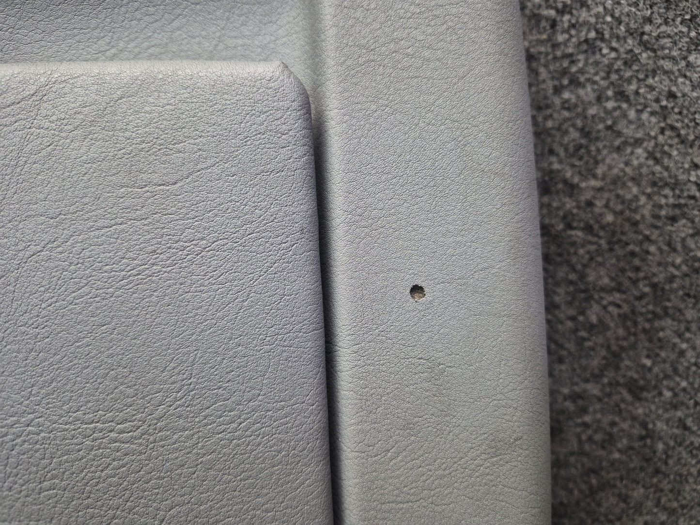 97-03 BMW E39 540i Front Right Seat Rear Back Trim Panel Cover Gray OEM