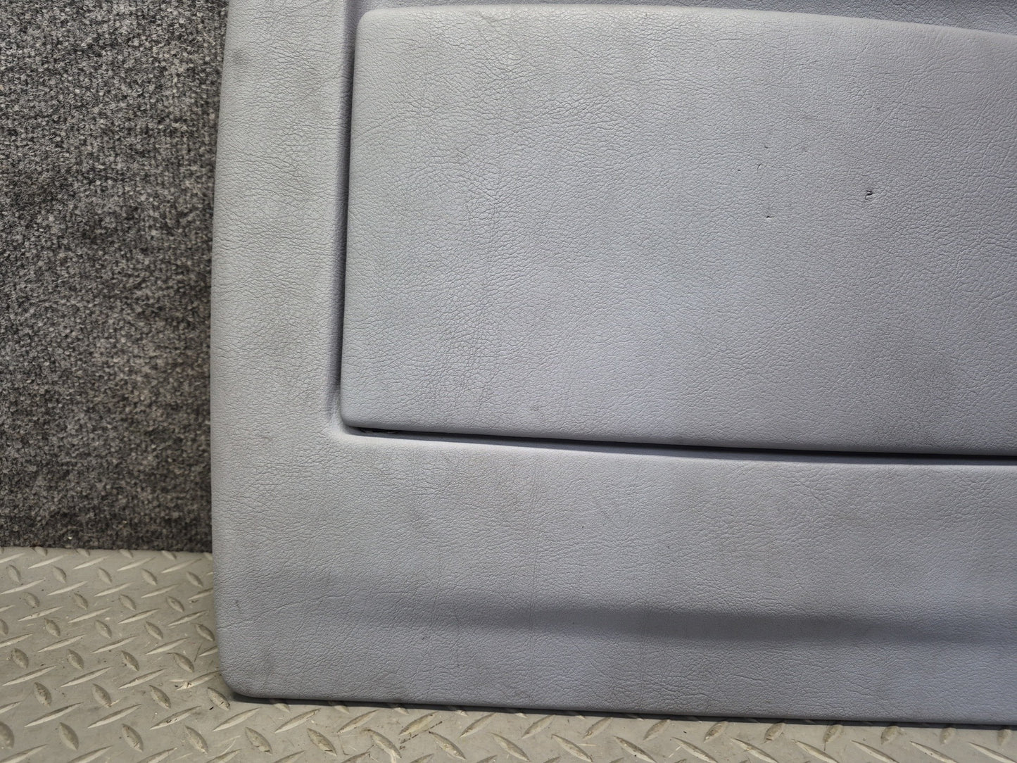 97-03 BMW E39 540i Front Left Seat Rear Back Trim Panel Cover Gray OEM