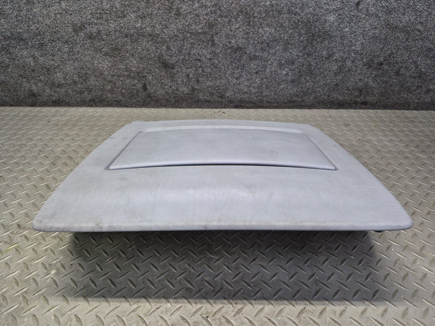 97-03 BMW E39 540i Front Left Seat Rear Back Trim Panel Cover Gray OEM