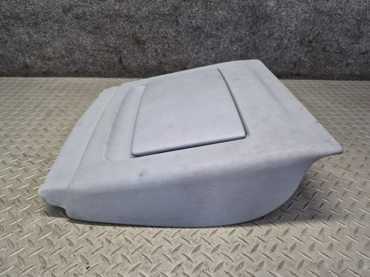 97-03 BMW E39 540i Front Left Seat Rear Back Trim Panel Cover Gray OEM