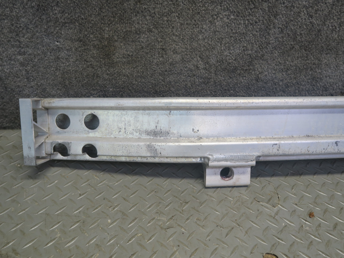 09-20 Nissan Z34 370Z Front Bumper Impact Reinforcement Bar w Foam Set Damaged