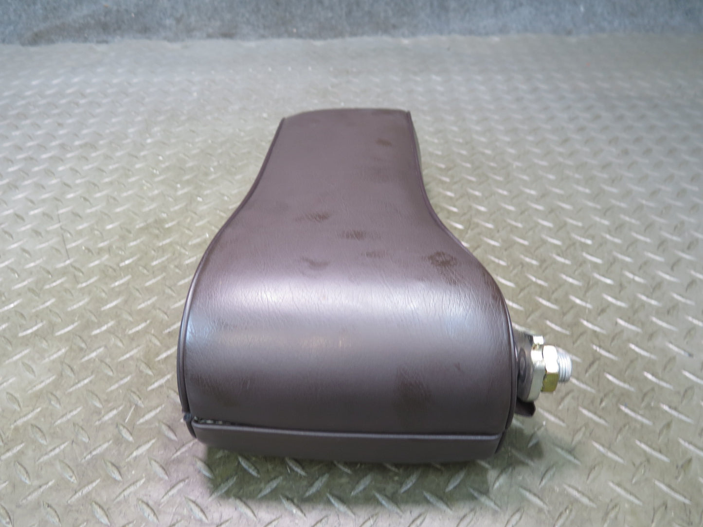 86-91 Mercedes W126 Front Left Driver Seat Leather Armrest Brasil OEM