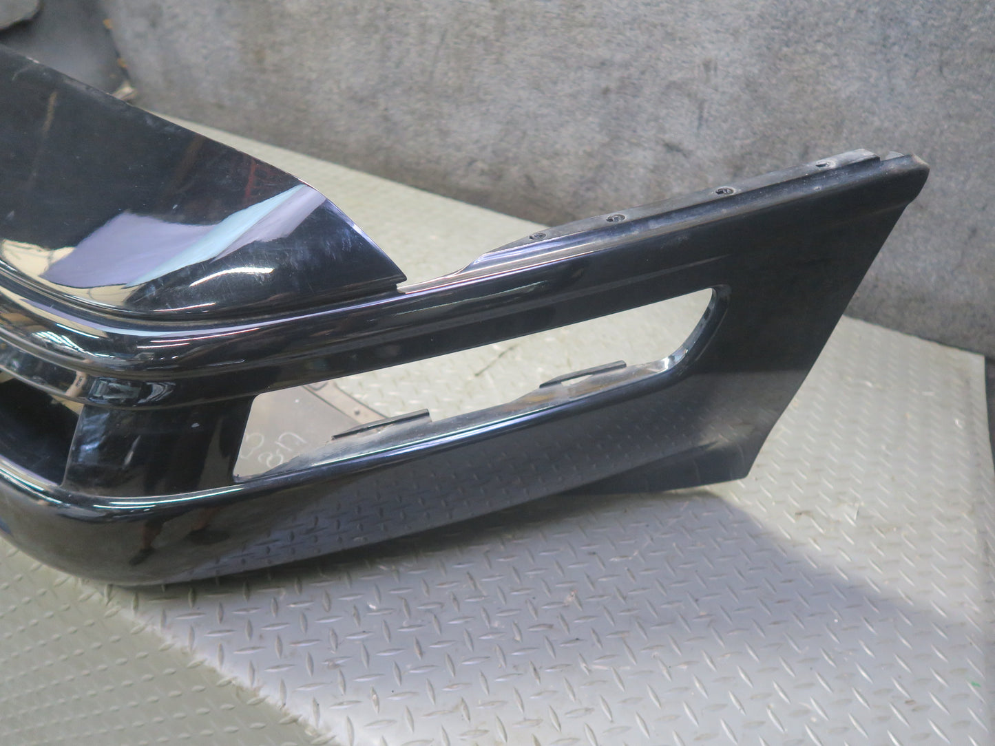 91-96 Chevrolet Corvette C4 Front Bumper Cover Black Damaged