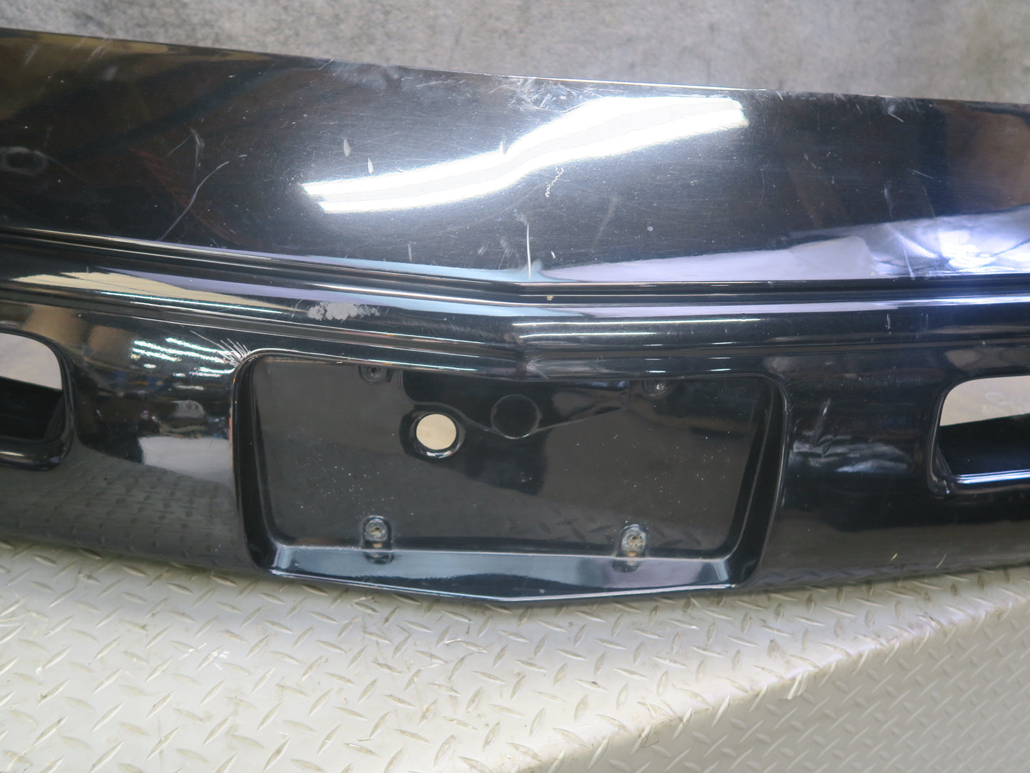 91-96 Chevrolet Corvette C4 Front Bumper Cover Black Damaged