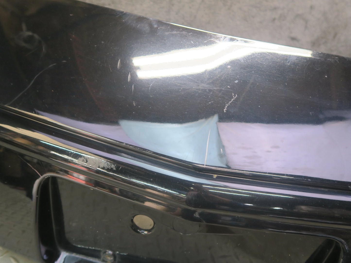 91-96 Chevrolet Corvette C4 Front Bumper Cover Black Damaged