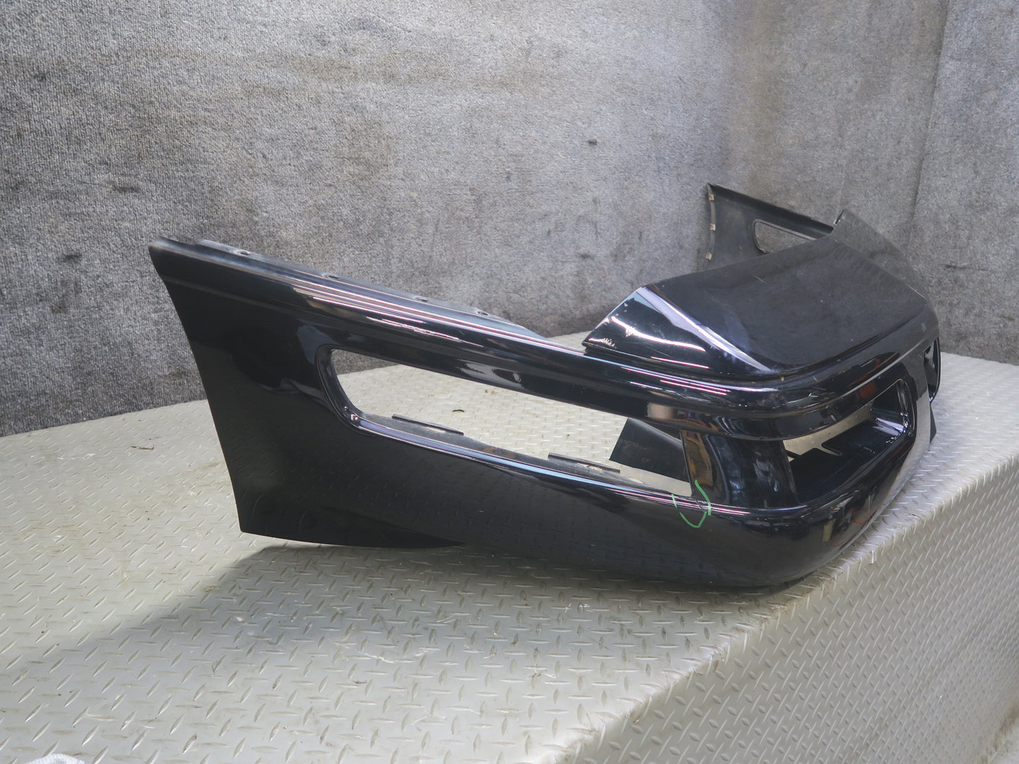 91-96 Chevrolet Corvette C4 Front Bumper Cover Black Damaged