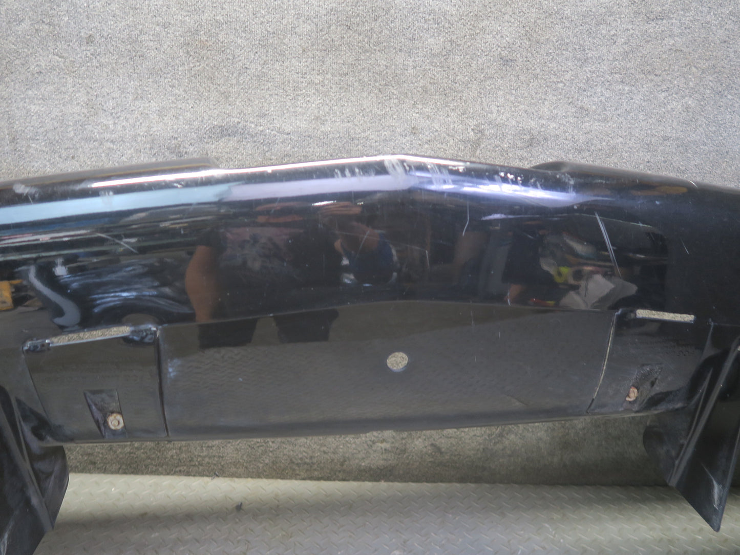 91-96 Chevrolet Corvette C4 Front Bumper Cover Black Damaged