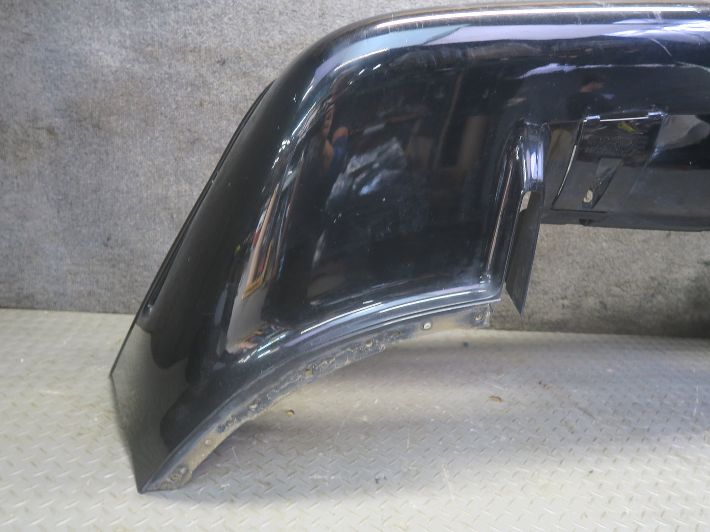 91-96 Chevrolet Corvette C4 Front Bumper Cover Black Damaged