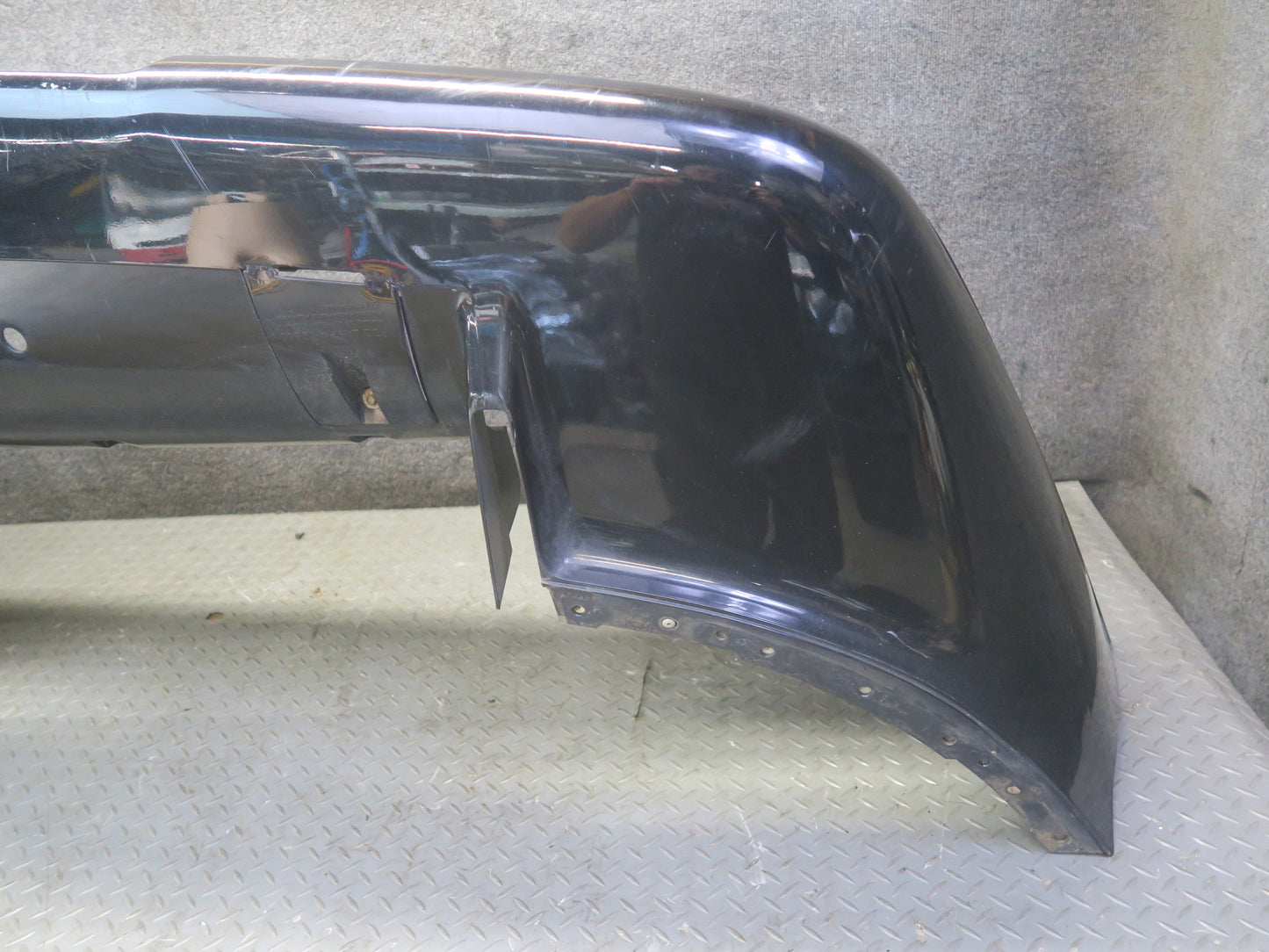 91-96 Chevrolet Corvette C4 Front Bumper Cover Black Damaged