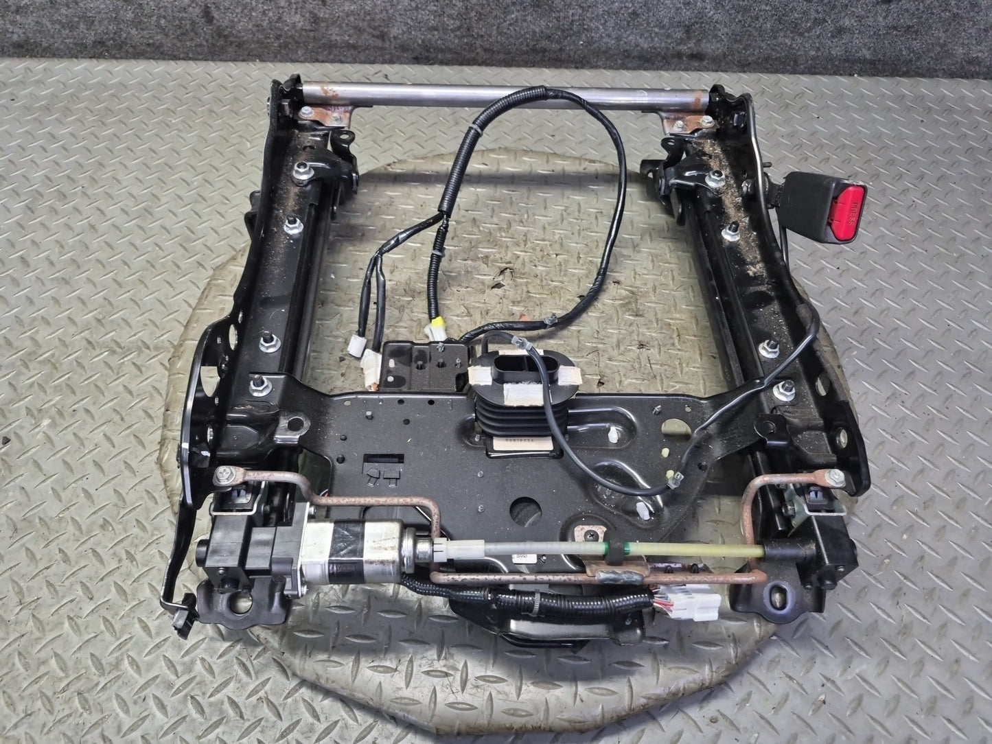 11-19 Nissan Z34 370Z Convertible Front Right Seat Frame Track Rail w Motor OEM