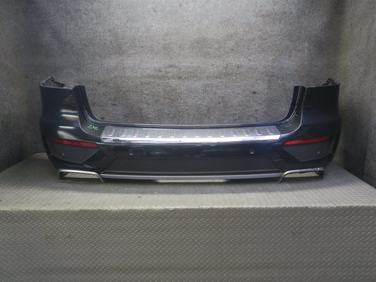 2012-2015 Mercedes W166 ML63 AMG Rear Bumper Cover Panel W/ PDC Black Damaged