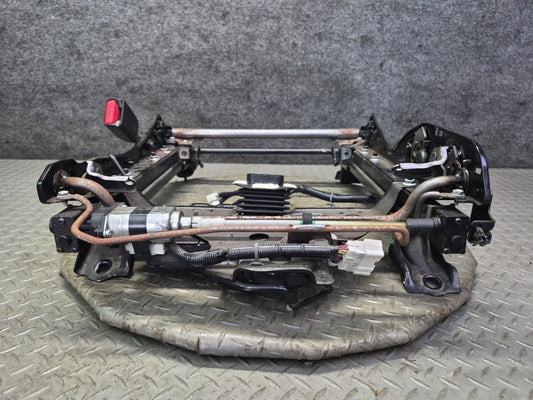 11-19 Nissan Z34 370Z Convertible Front Left Seat Frame Track Rail w Motor OEM