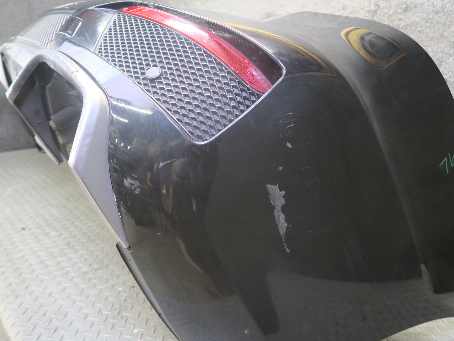 2012-2015 Mercedes W166 ML63 AMG Rear Bumper Cover Panel W/ PDC Black Damaged