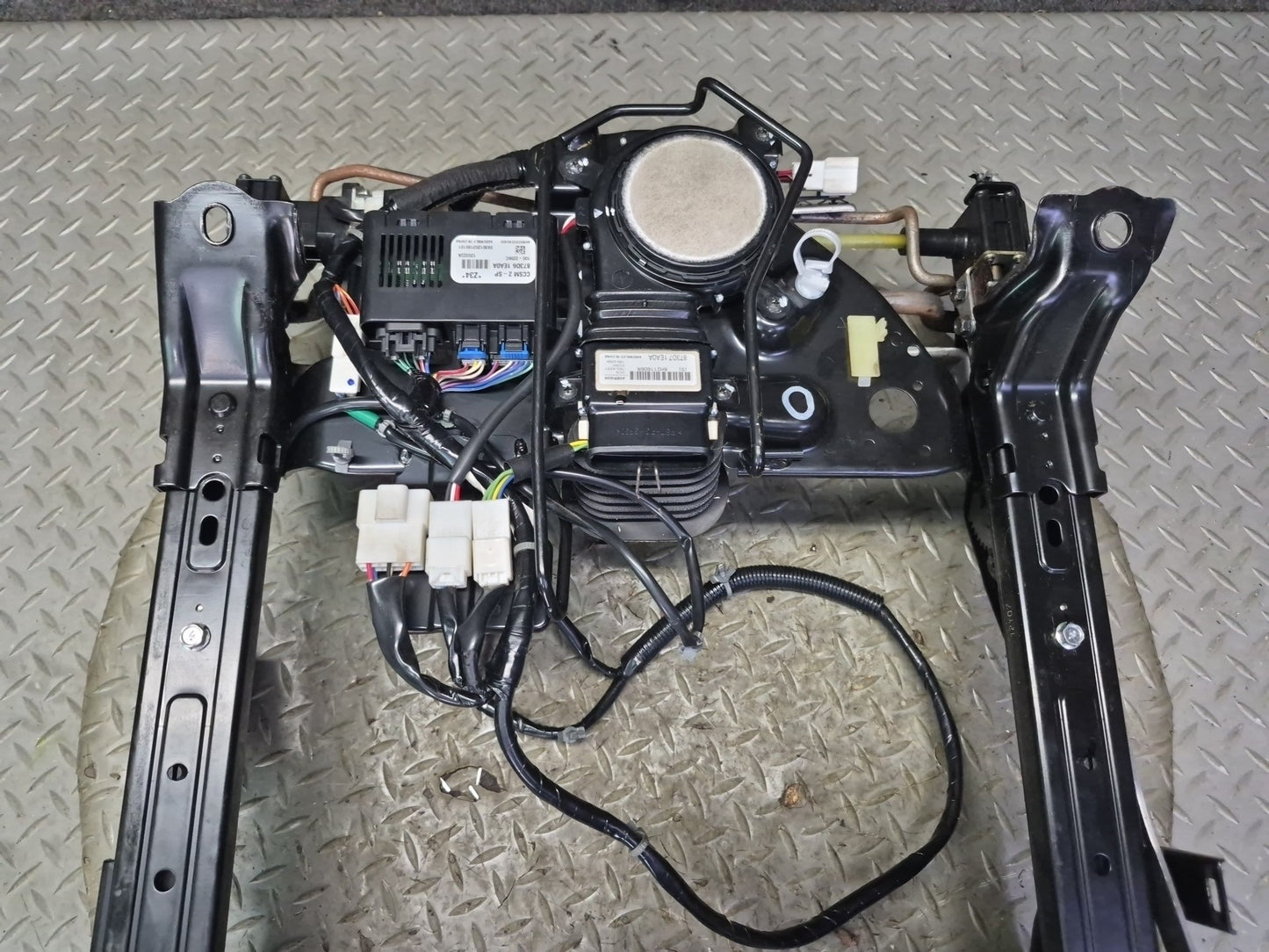 11-19 Nissan Z34 370Z Convertible Front Left Seat Frame Track Rail w Motor OEM