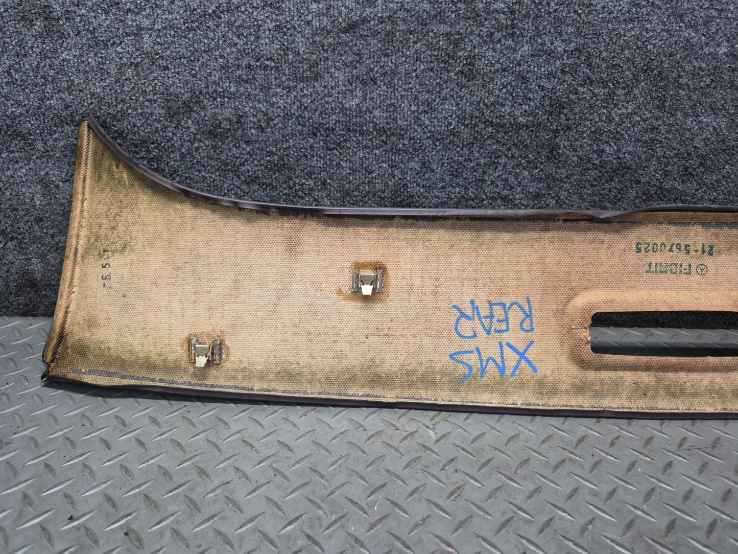 86-91 Mercedes W126 560SEL Sedan Rear Overhead Headliner Roof Trim Panel OEM