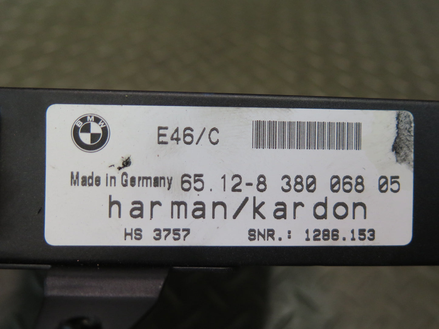 01-06 BMW E46 330ci Convert Harman Kardon Hi-fi Audio Amplifier AMP 8380068 OEM