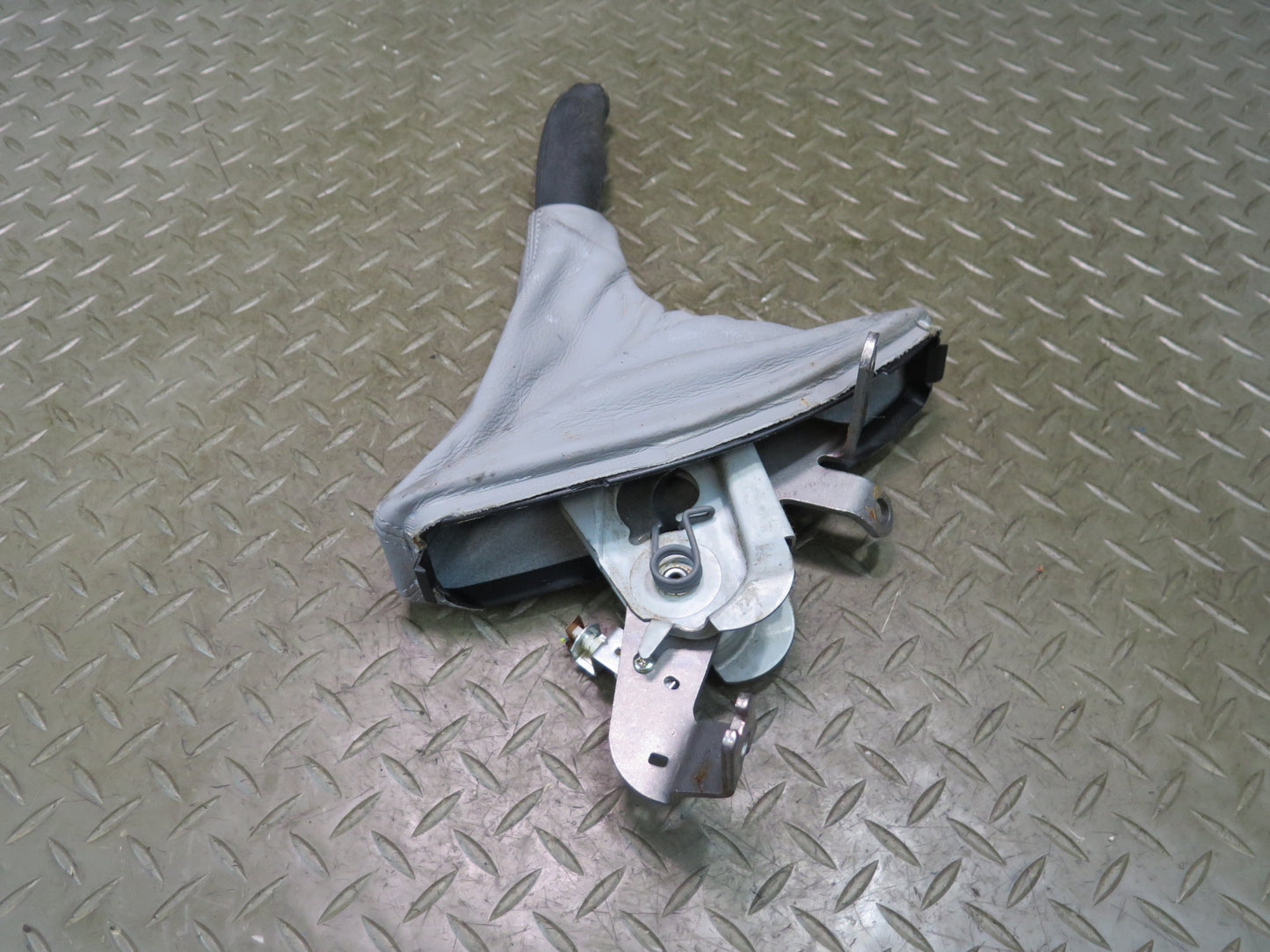 01-06 BMW E46 330ci Parking Brake Handbrake Handle Leather Boot Cover Gray OEM